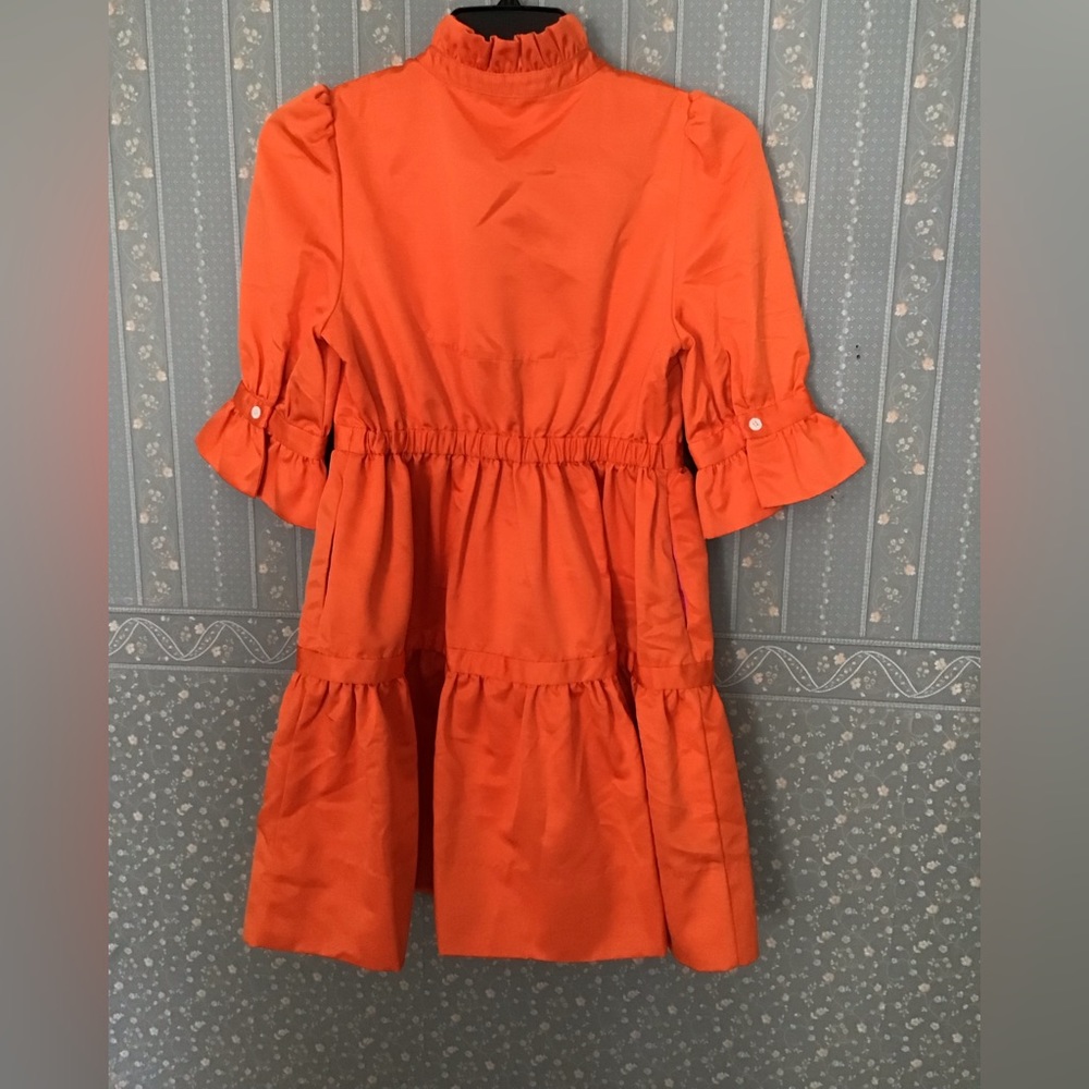 Gretchen Scott Designs Orange Dress with Pink Lining - Picture 6 of 6